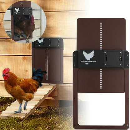 Easy Close Chicken Coop Door with Waterproof Cover - Luxivelle