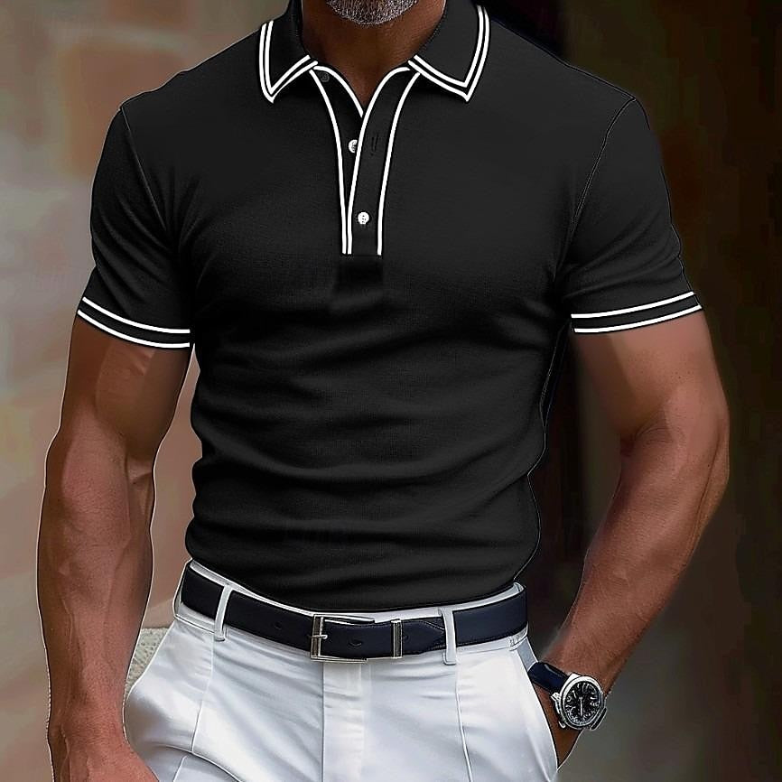 Classic Mens Short Sleeve Polo Tee Shirt