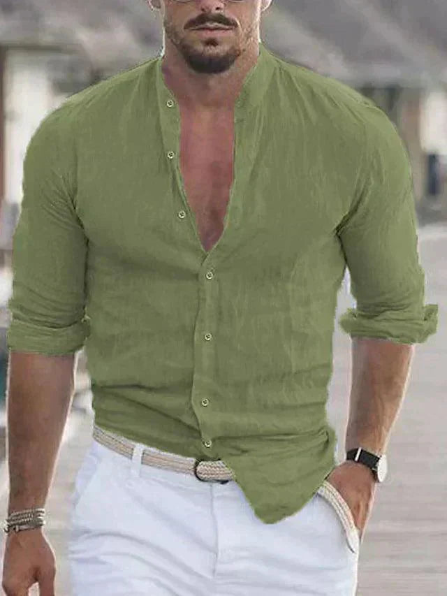 Breathable Summer Mens Casual Shirt