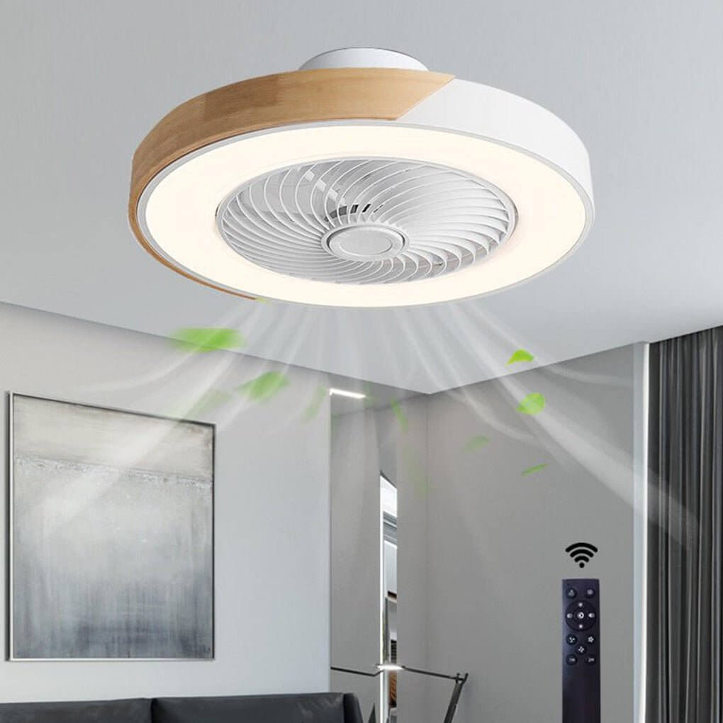 Sleek Silent Ceiling Fan with LED and Remote Control - Luxivelle