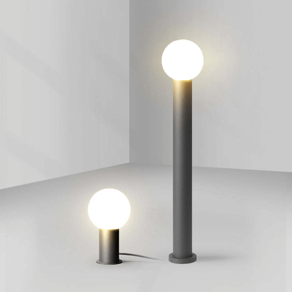 Contemporary Solar Garden Pathway Sphere Light