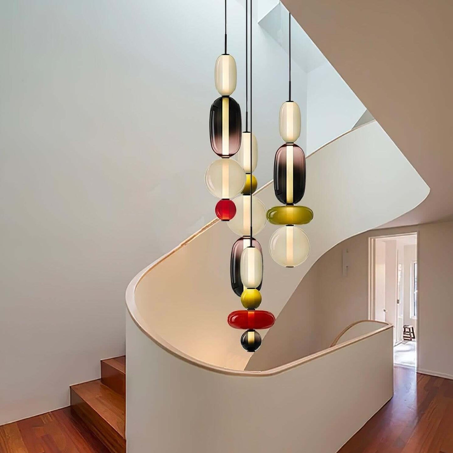 Vibrant Glass Drop Ceiling Light