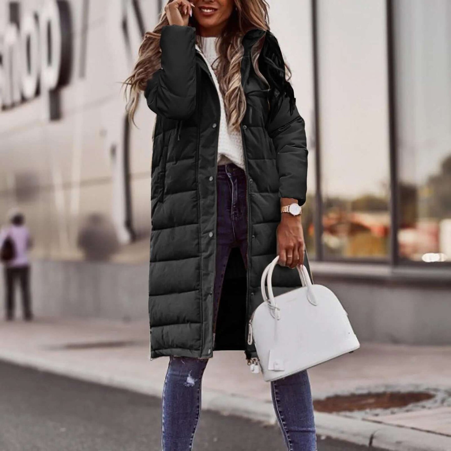 Warm Insulated Ladies Parka Jacket