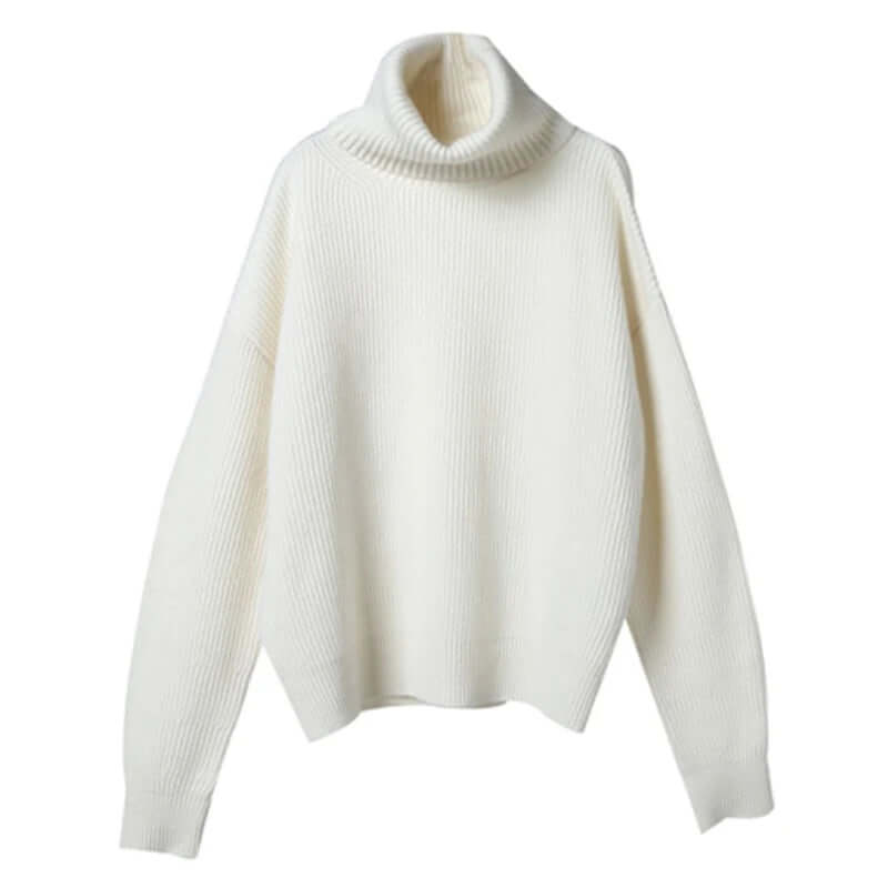 Warm Ladies Crew Neck Knit Sweater