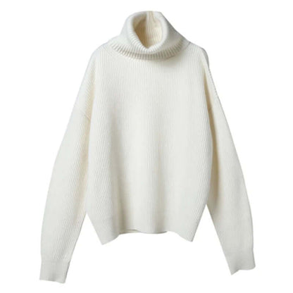 Warm Ladies Crew Neck Knit Sweater