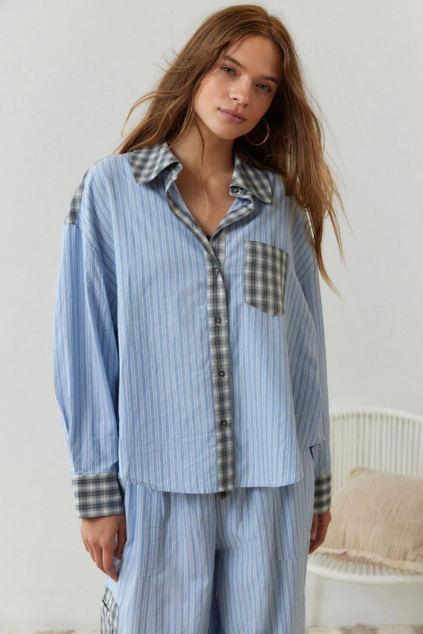 Cozy 2 Piece Pajama Set Cotton Sleepwear for Ladies - Luxivelle