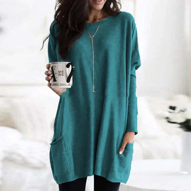 Large Soft Women's Crew Neck Sweater