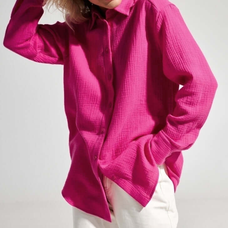 Relaxed Fit Casual Polo Shirt for Women