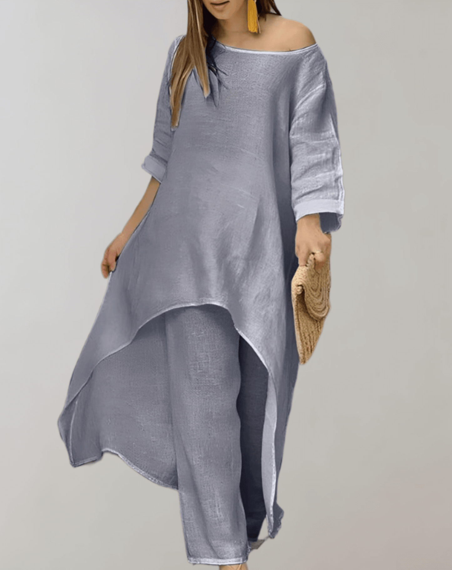 Classic Wool Suit Jacket and Skirt Set