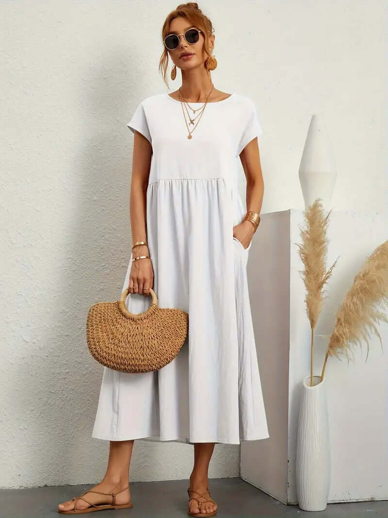 Women's Sunny Strapless Dress with Purse