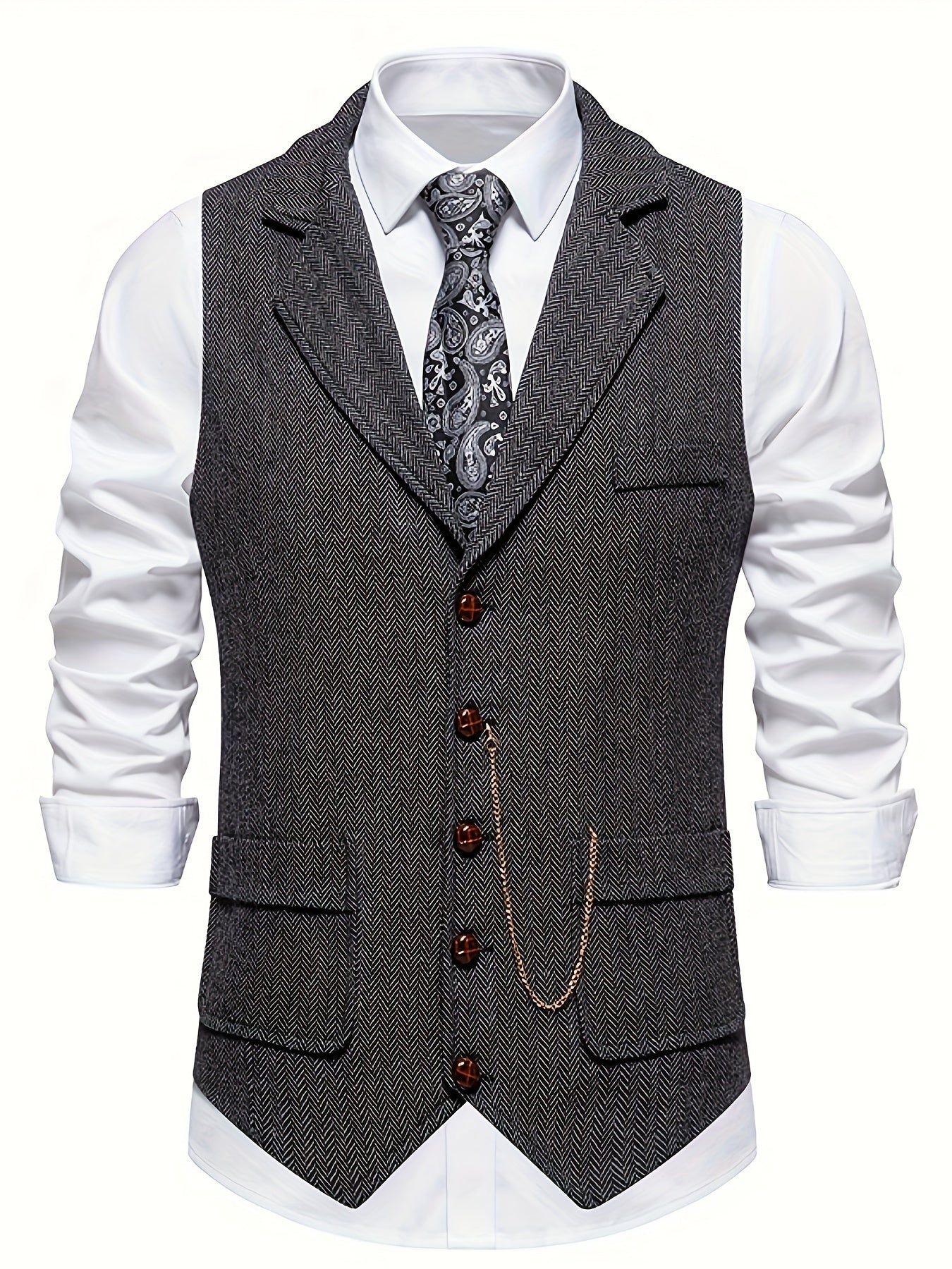 Slim Fit Mens Waistcoat Vest