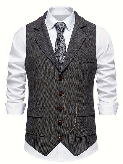Slim Fit Mens Waistcoat Vest