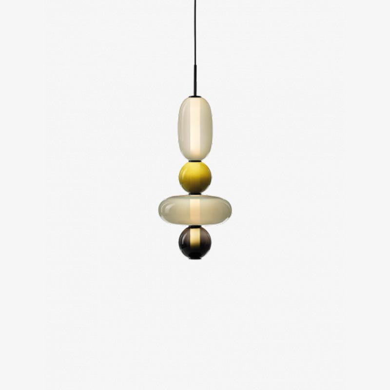 Vibrant Glass Drop Ceiling Light