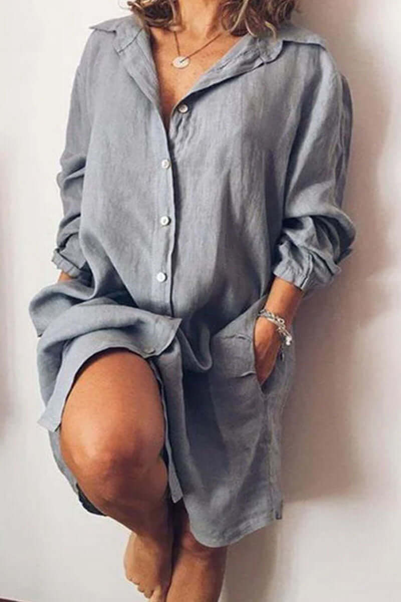 Ladies Classic Fit Shirt Dress