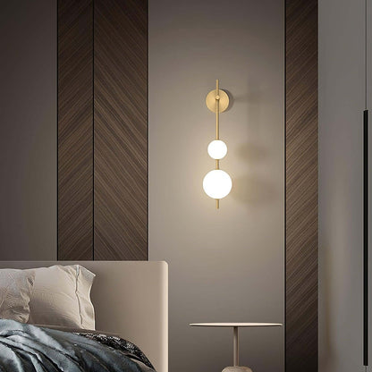 Sleek Round Glass Wall Light