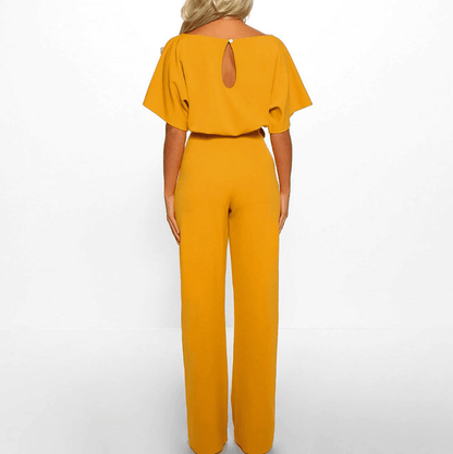Ladies' Flowy Elastic Waist Jumpsuit