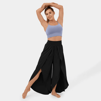 Comfortable High Waist Wide Leg Trousers