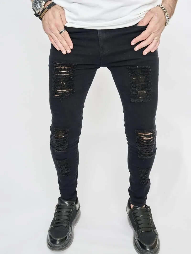 Ripped Slim Fit Men's Jeans