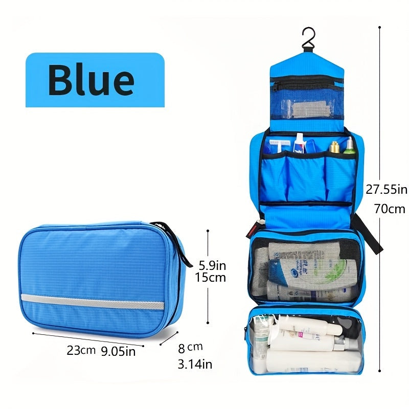 Portable Travel Toiletry Bag – Space Saving Bathroom Organizer