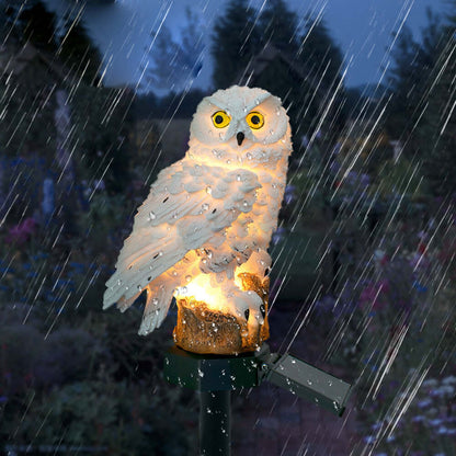Outdoor Owl Solar Powered Lanterns (2-Pack)