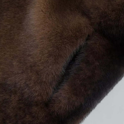 Luxurious Fake Fur Winter Trench Coat