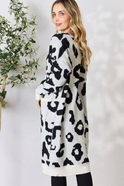 Soft Leopard Long Cardigan for Women