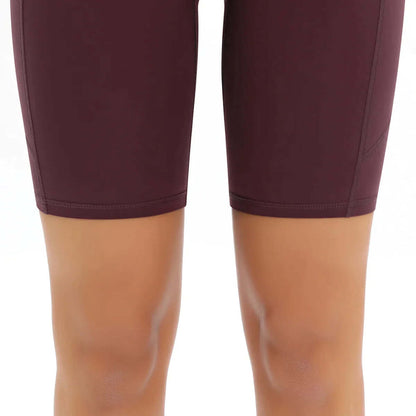 Women's Athletic Waist Running Shorts with Pockets