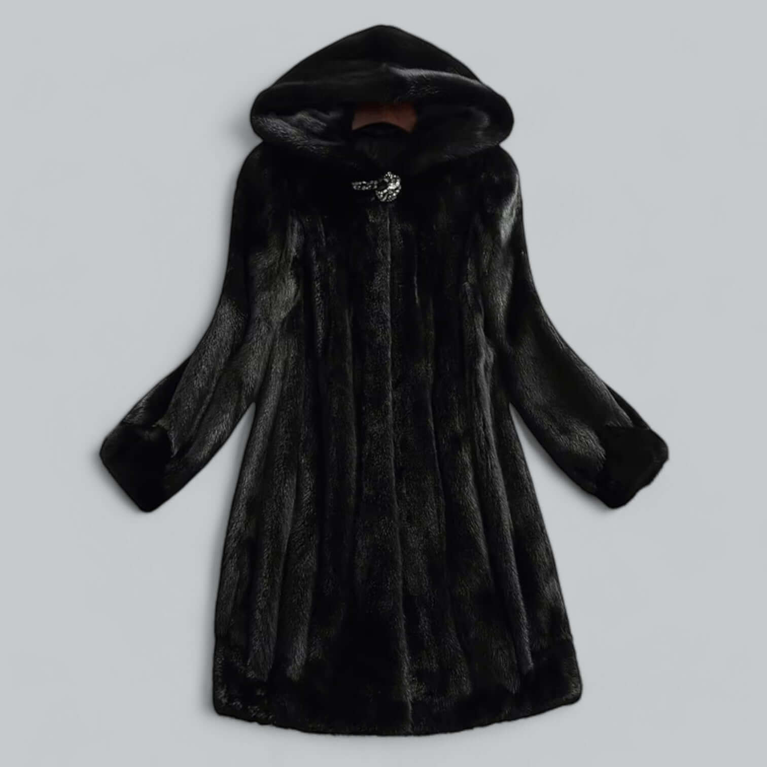Warm Women's Faux Fur Parka Coat - Luxivelle