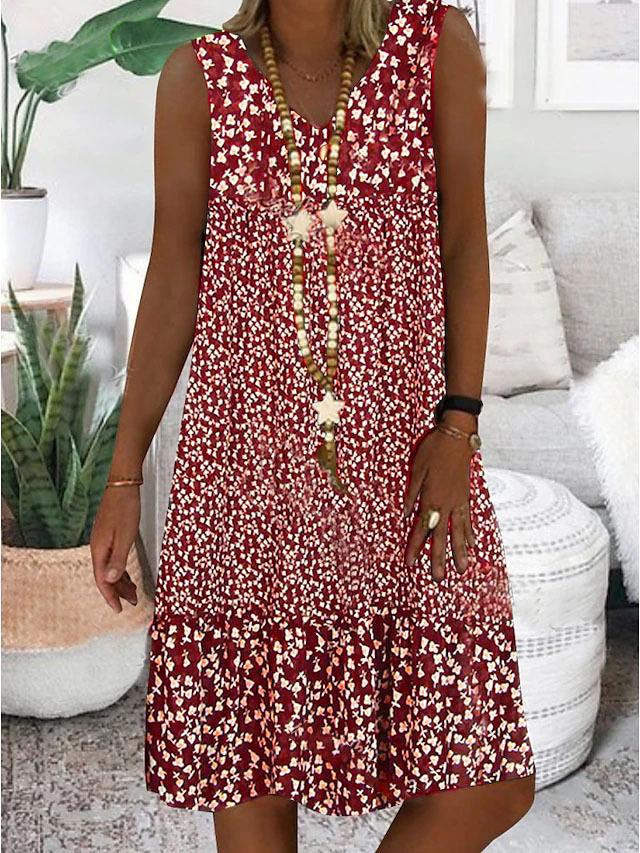 Summer Floral Off Shoulder Dress