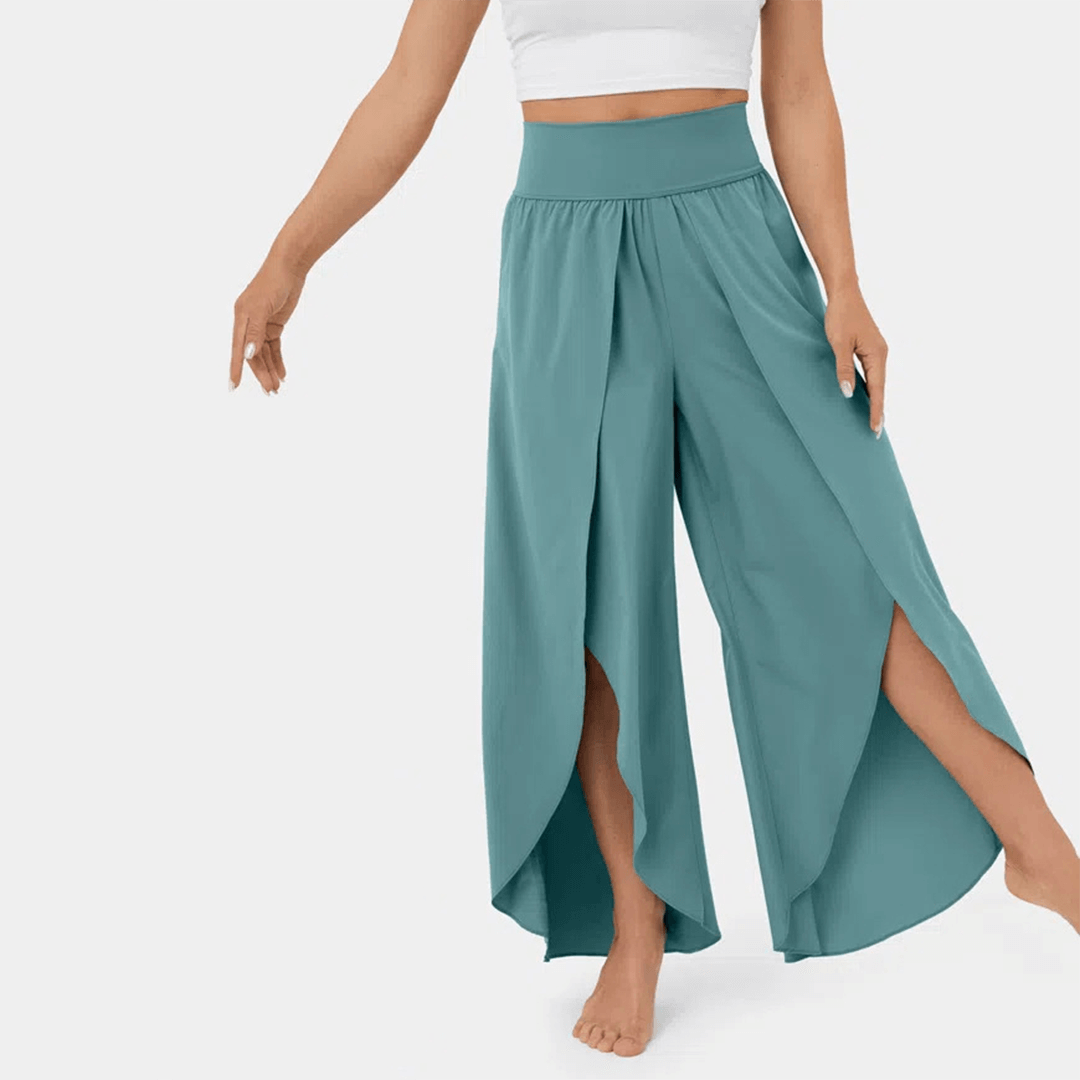 Comfortable High Waist Wide Leg Trousers