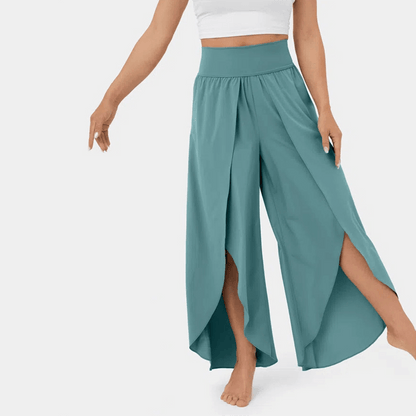 Comfortable High Waist Wide Leg Trousers