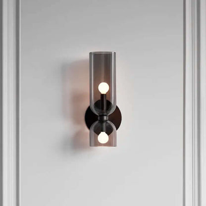 Stylish Double Glass LED Wall Light Fixture