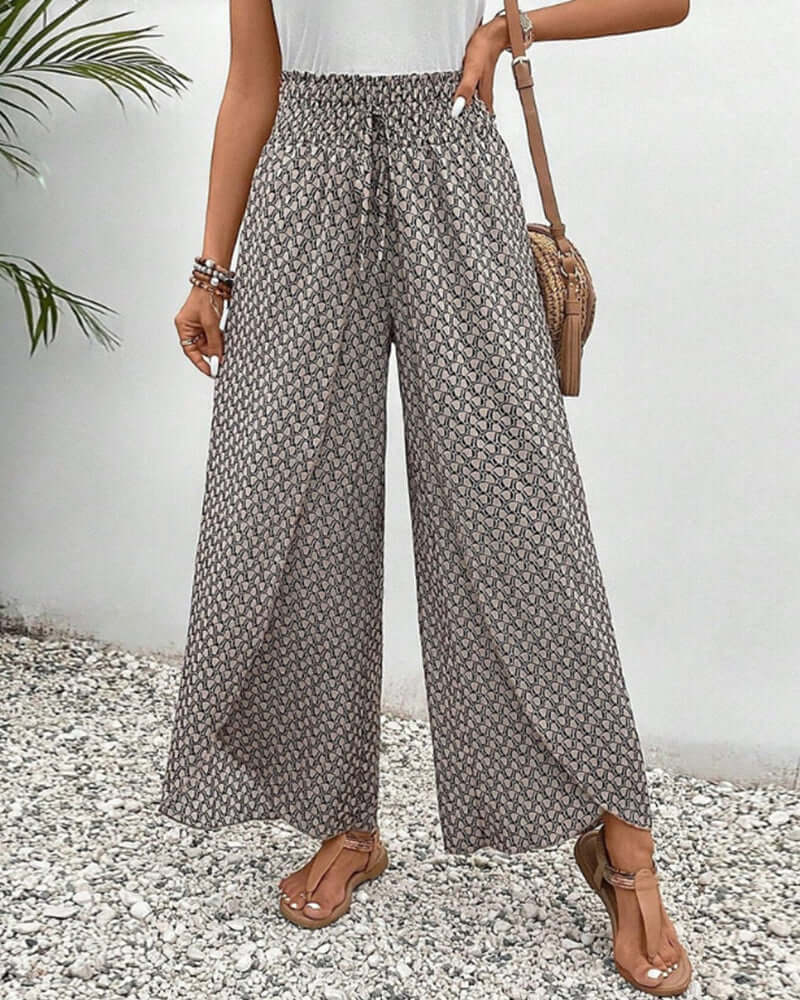 Women's Comfortable Flowy Wide Leg Pants - Luxivelle