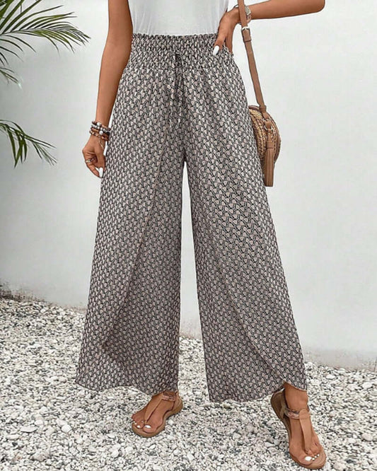 Women's Comfortable Flowy Wide Leg Pants - Luxivelle