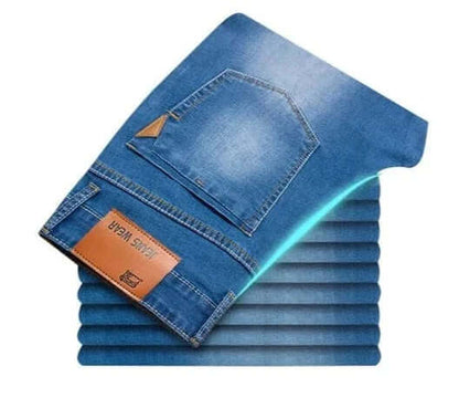 Classic Fit Mens Straight Jeans - Heavy Duty Denim