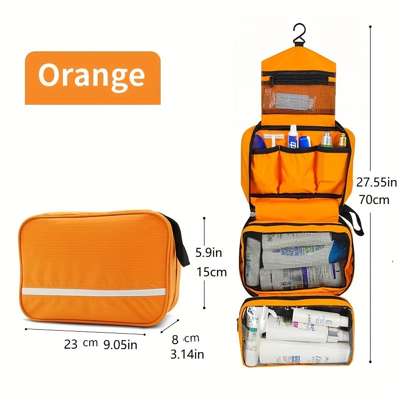 Portable Travel Toiletry Bag – Space Saving Bathroom Organizer
