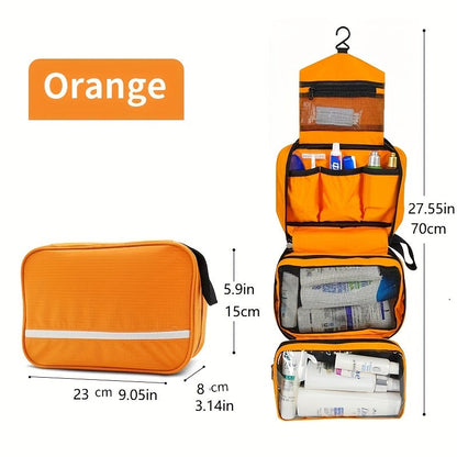 Portable Travel Toiletry Bag – Space Saving Bathroom Organizer