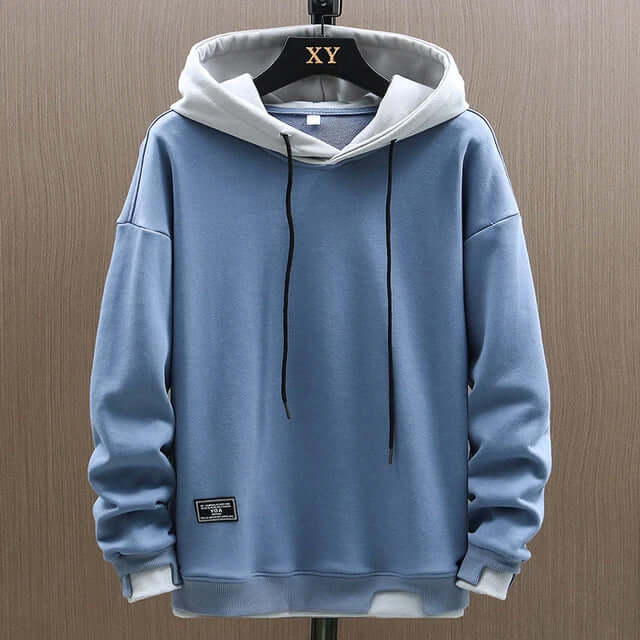 Comfortable Mens Hooded Sweatshirt with Pockets - Luxivelle