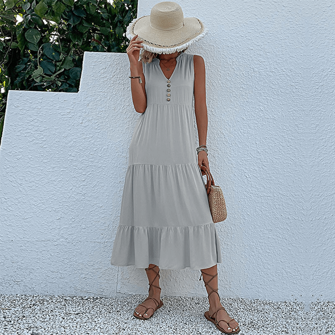 Relaxed Fit Tank Style Summer Dress