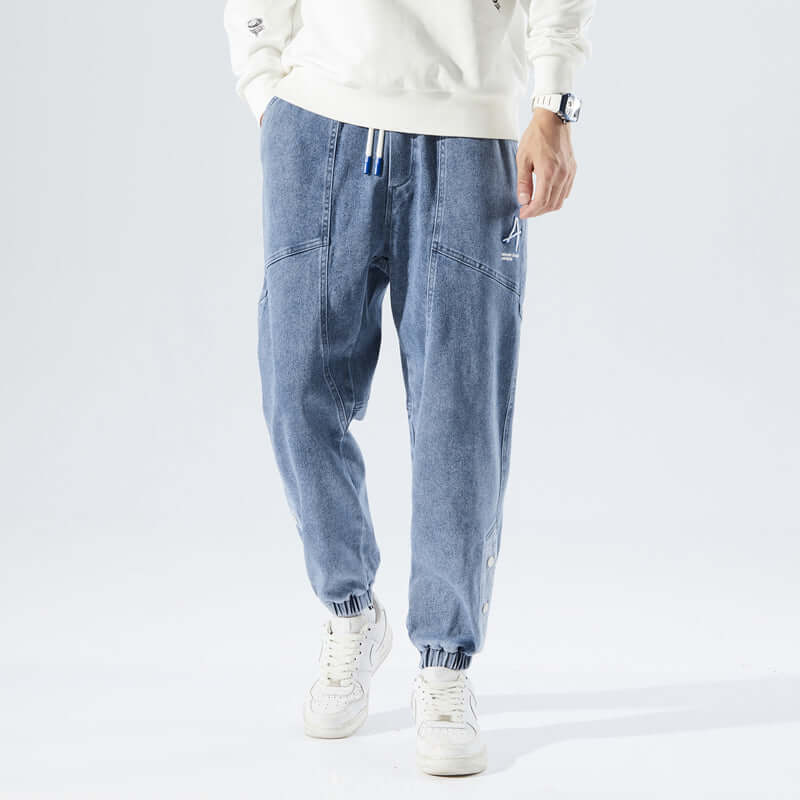 Comfortable Jeans Style Loose Fit Pants - Luxivelle
