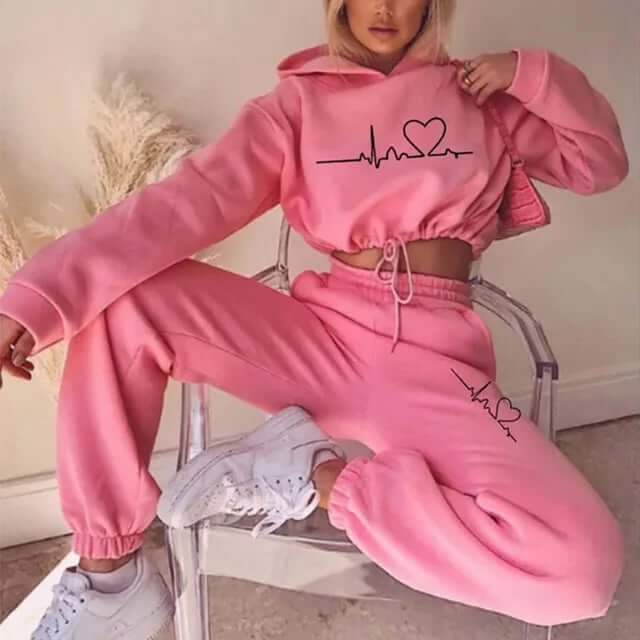 Ladies Fitness Tracksuit Set