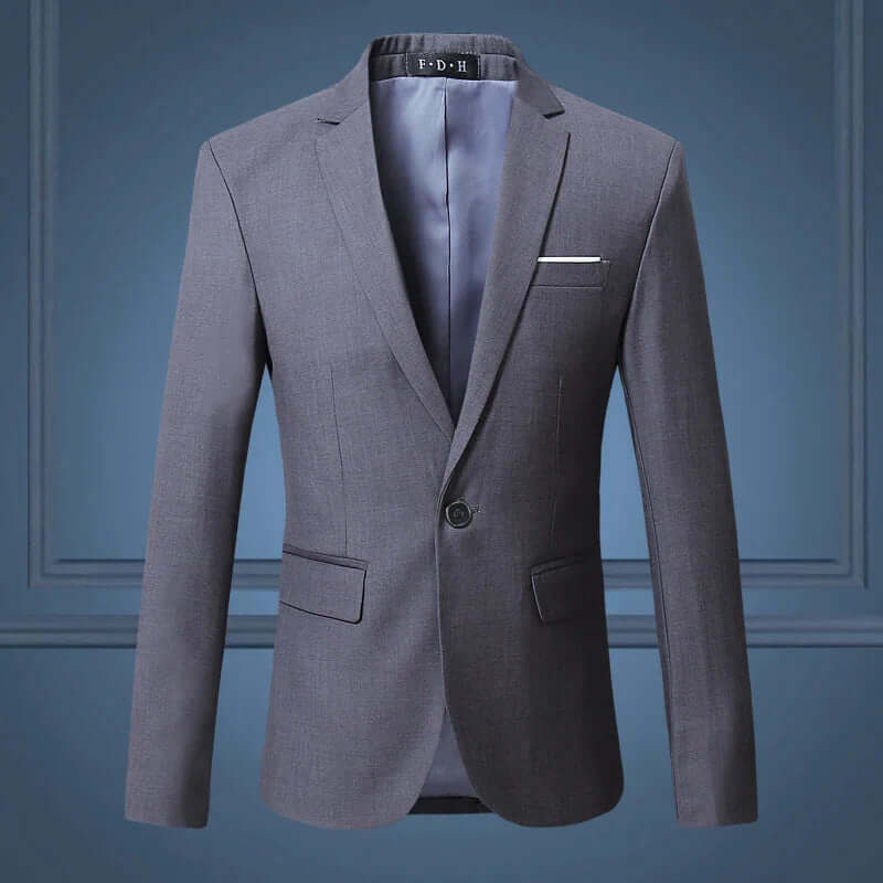 Slim Fit Classic Business Blazer - Luxivelle