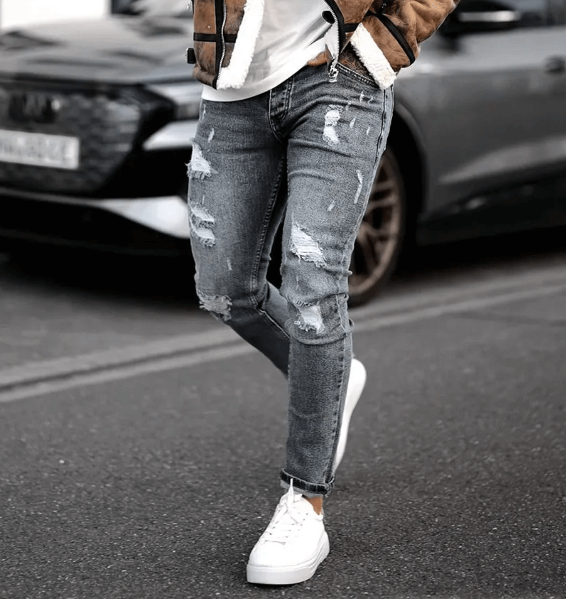 Regular Fit Straight Leg Jeans
