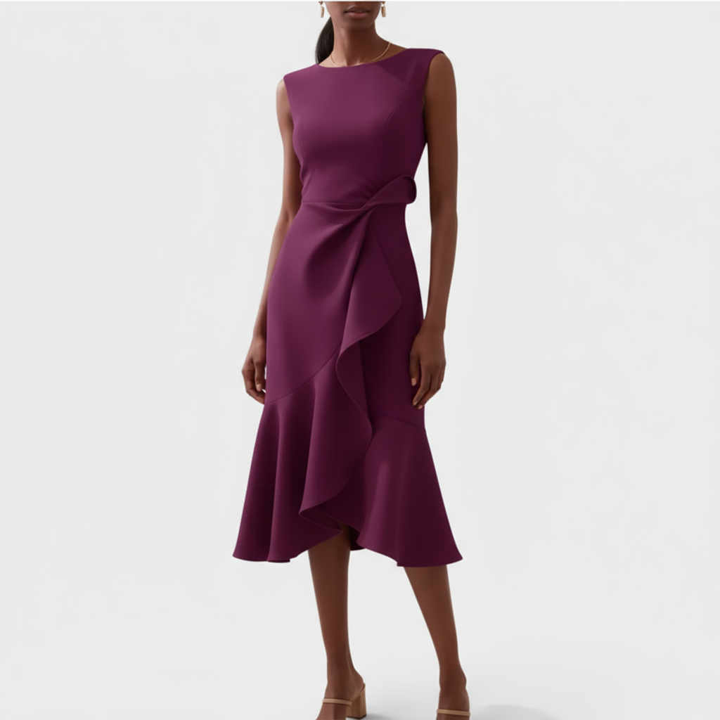 Elegant Flowy Midi Dress