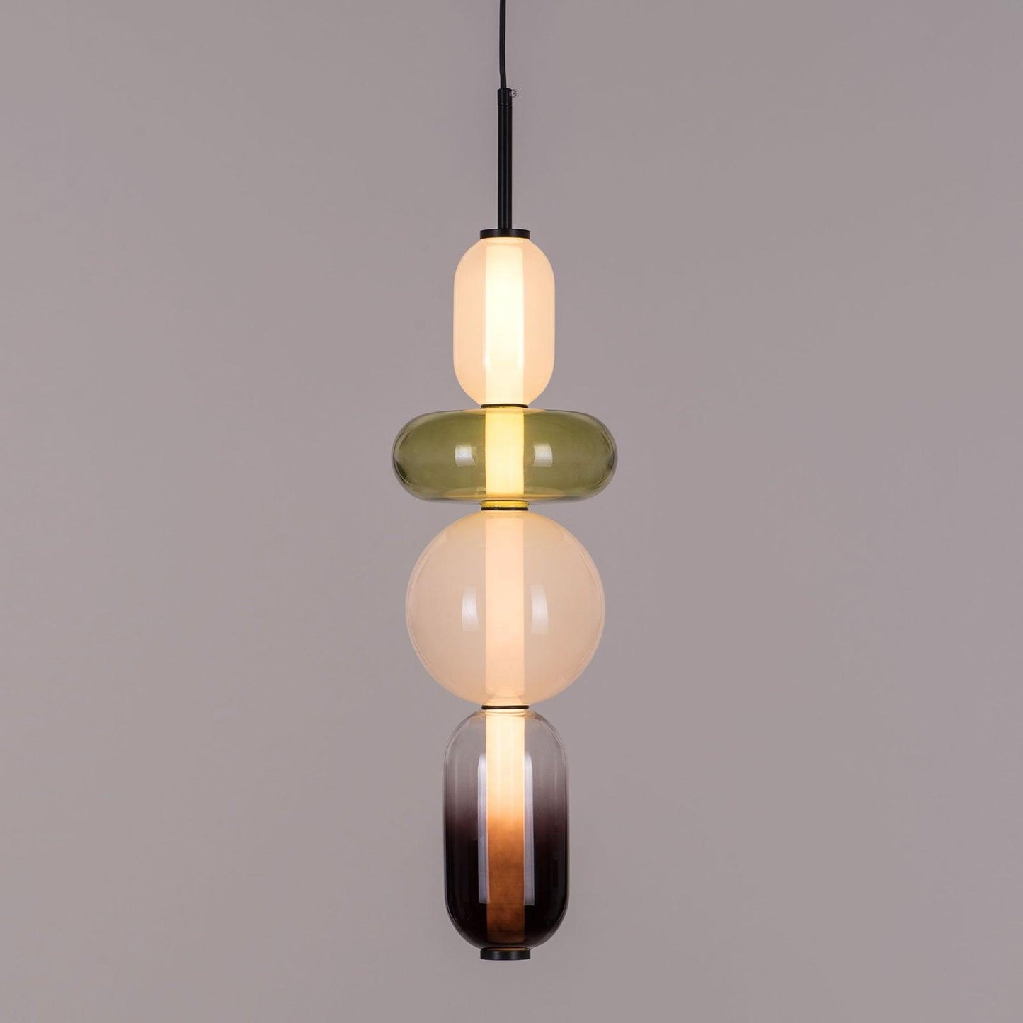 Vibrant Glass Drop Ceiling Light