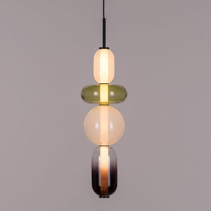 Vibrant Glass Drop Ceiling Light