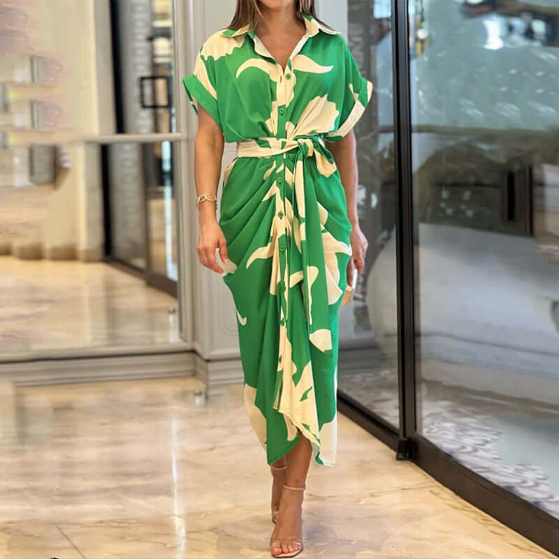 Ladies Floral Sundress with Ruffles