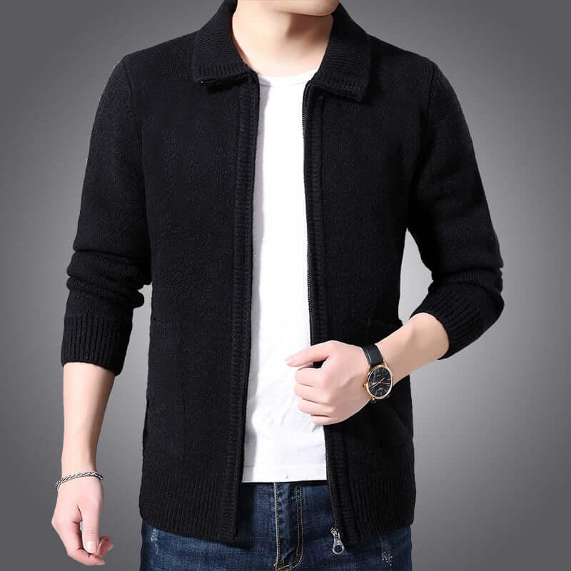 Men's Classic Zip Up Sweater