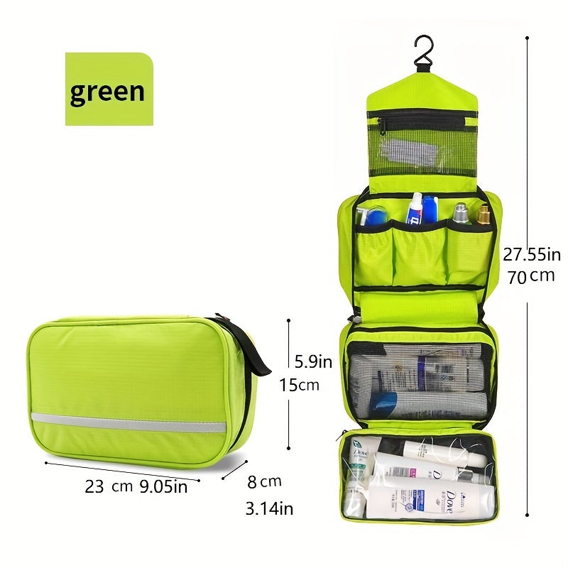 Portable Travel Toiletry Bag – Space Saving Bathroom Organizer
