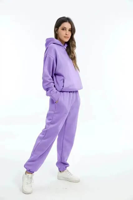 Ladies' Loose Fit Sporty Tracksuit Set